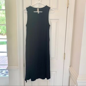 ANTHROPOLOGIE AMADI Black Knit Ribbed Dress XS